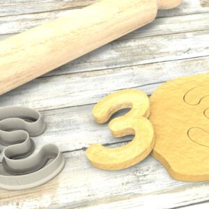Numero 3 formina taglierina per biscotti |Number 3 Cookie Cutter