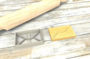 Busta origami formina taglierina per biscotti | Origami Envelope Cookie Cutter