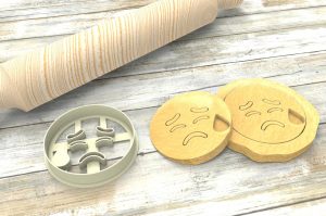 Faccina che piange a Formina taglierina per biscotti | Cry Emoji Cookie Cutter