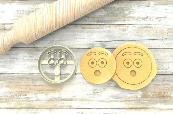 Faccina Emoji "Ohh" Formina taglierina per biscotti | Emoji Cookie Cutter