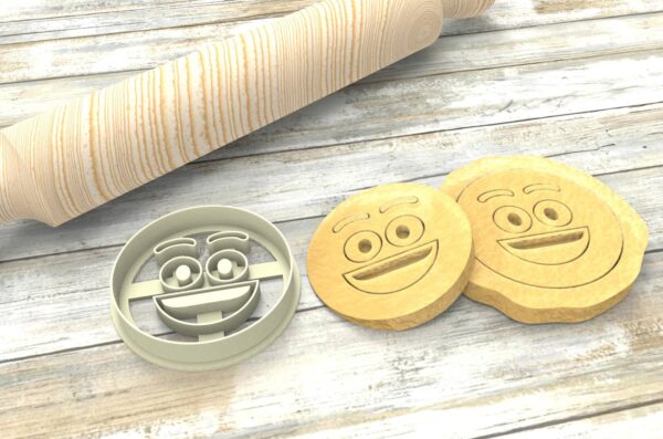 Faccina Emoji Risata Formina taglierina per biscotti | Emoji Cookie Cutter