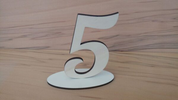 numero 5 - Numeri per tavoli segnaposto matrimonio
