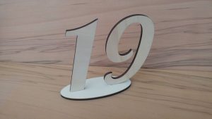 numero 19 - Numeri per tavoli segnaposto matrimonio