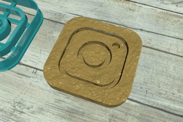Instagram logo cookie cutter