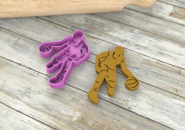 Basket player cookie cutters