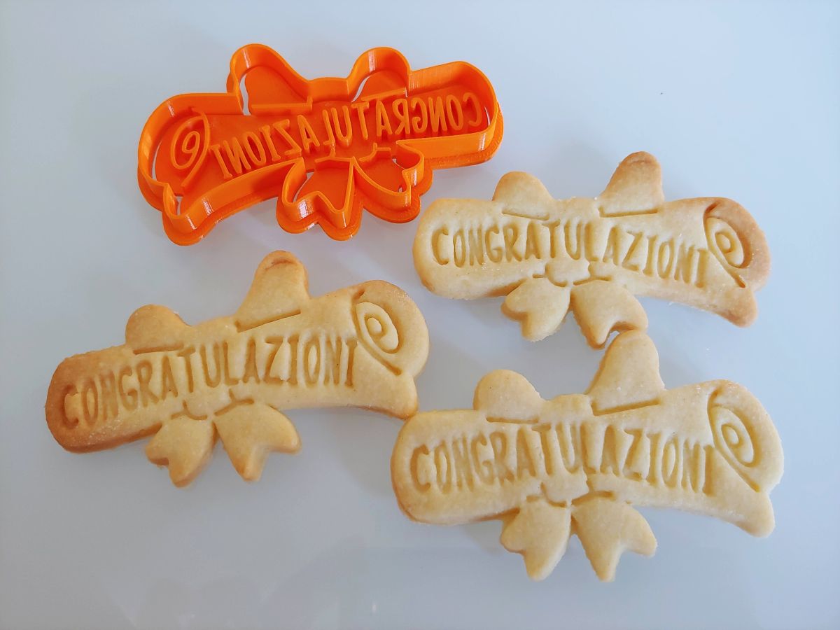Laurea congratulazioni formina biscotti