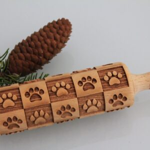 Mattarelli legno impronta cane