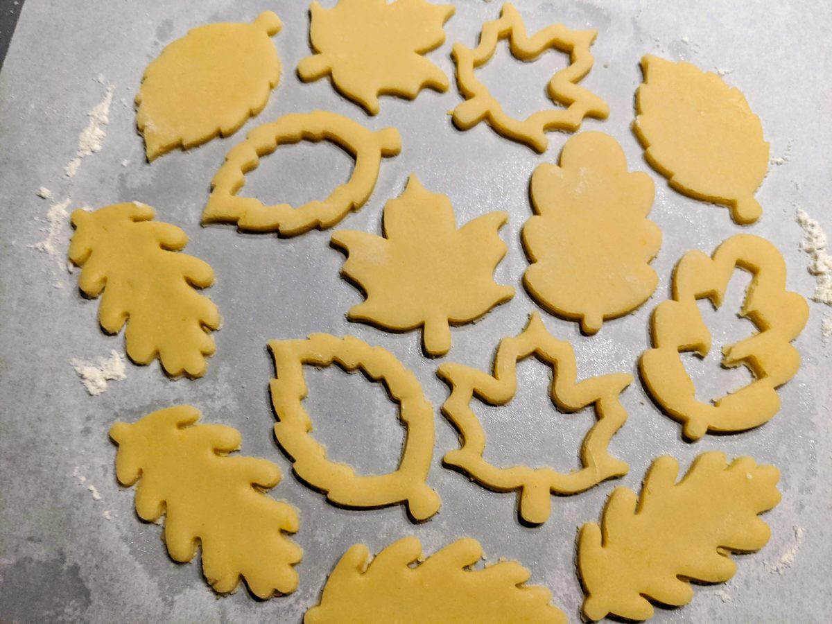 biscotti a forma di foglia stampini