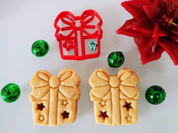 Stampino biscotti scatola regalo Natale