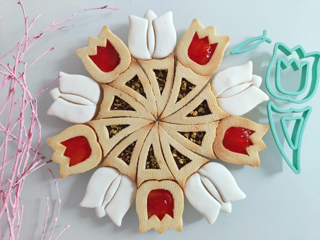 Crostata 62 Tulipani - 3DSMART.IT Cookie cutter