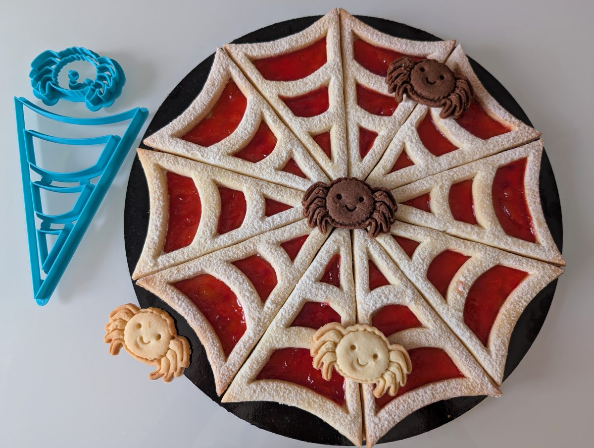 Crostata 103 - Crostate componibili - Crostata componibile Halloween Ragnetto