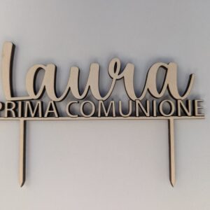 Cake Topper Prima Comunione con nome